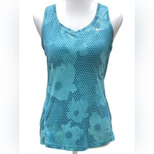 Nike Women’s Teal Floral Performance Tank